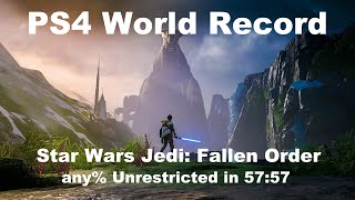 Former World Record Star Wars Jedi Fallen Order any PS4 in 5757 [upl. by Ultima755]