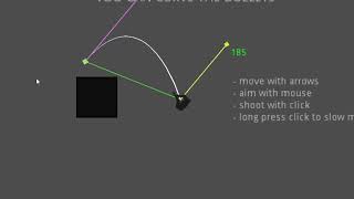 top down Curve bullet demo Godot [upl. by Accever]