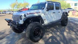 CUSTOM SEMA BUILD GLADIATOR 37 INCH TIRES WINCH CUSTOM LEATHER KIT CORSA EXHAUST TERAFLEX LIFT KIT [upl. by Eeliram]