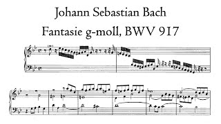 JS Bach  Fantasie gmoll BWV 917  Bach organ Arnstadt Hauptwerk [upl. by Symer]