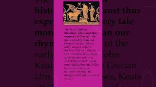 Ode on a Grecian Urn by John Keats P2 ode poem english literature ytshorts shorts [upl. by Yralam111]