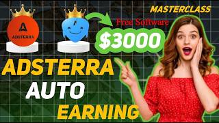 Adsterra Auto Earning Ticks Using Traffic Spirit Software  How to Earn Money From adsterra [upl. by Bjorn]