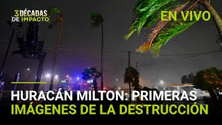 Huracán Milton EN VIVO primeras imágenes del destructor ciclón en Florida [upl. by Cathrin885]