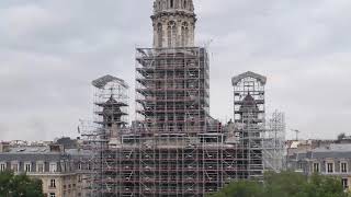 Timelapse montage de léchafaudage Layher sur Eglise de la Trinité Paris 9 [upl. by Ellon]