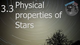 astronomy2GCSE Topic 33 Physical Properties of Stars [upl. by Goldfarb]