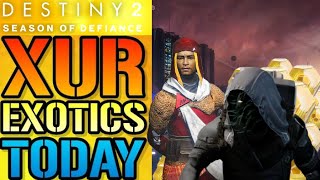 Destiny 2 XUR New EXOTICS amp LOCATION TODAY New Monarchy Armor Set amp More May 19th 2023 [upl. by Cornelle]