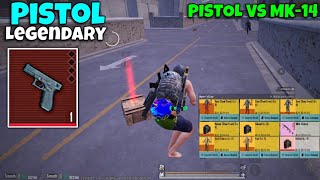 i made legendary mk14 useless with this Pistol😱  Pistol vs Mk14 fights  PUBG METRO ROYALE [upl. by Kyte]