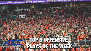 Top 5 Offensive Plays Of The Week  2024 ACC Football [upl. by Bryn]