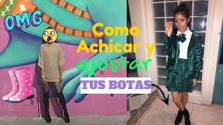 como ajustar y cortar botas largas de tela [upl. by Parker34]