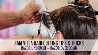 Razor Undercut Tutorial Using Razor Over Comb Technique [upl. by Foah]