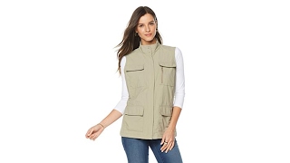 TravelSmith Womens 12Pocket Travel Vest Missy [upl. by Orrocos]