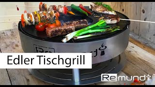 Einzigartiger Tischgrill  PIRUS No1  Feuerstelle für den Balkon [upl. by Erdnassak]