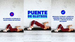 Cómo hacer PUENTE DE GLÚTEOS o hip thrust [upl. by Pelpel]