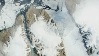 Nasa satellite pictures show massive iceberg breaking free from glacier [upl. by Netsirhc]