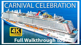 Carnival Celebration  Full Walkthrough Cruise Ship Tour 2024  Roller Coaster amp Water Park   2024 [upl. by Philana476]