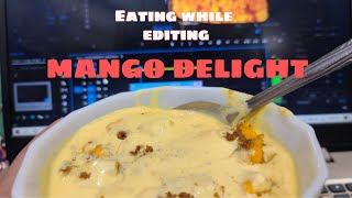 Mango Delight  Mango Delight Recipe  Quick amp Easy Mango Delight Dessert [upl. by Leakim]