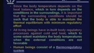 Lecture  36 Inside Design Conditions Thermal Comfort [upl. by Ahsial]