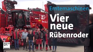 Zuckerrübenernte Rübenroder  vier neue Erntegiganten unterwegs  Abendschau  BR24 [upl. by Attenej]