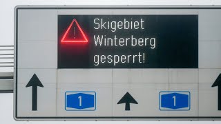 CoronaMaßnahme NordrheinWestfalen sperrt Wintersportgebiet in Winterberg [upl. by Gardal]