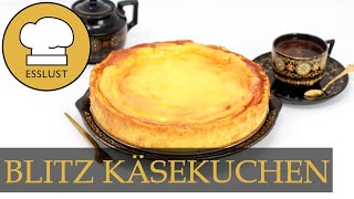 BLITZ KÄSEKUCHEN mit Vanillepudding und ohne Boden [upl. by Suhploda]