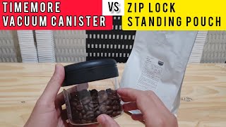 Bagus Mana Simpan Kopi Di Time More Vacuum Canister Atau Ziplock Pouch [upl. by Eerac]