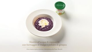 Ricetta  Risotto allacqua di cappuccio con formaggio di malga e polvere di ginepro  BAUER [upl. by Lodi]