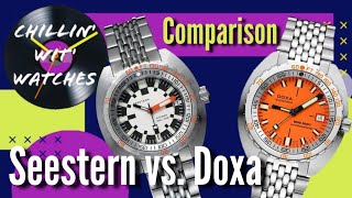 Seestern vs Doxa Sub 300 Comparison Video Review  Same Thing [upl. by Esyle]