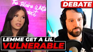 Blaire White Has A Vulnerable Moment During Trans Debate w Destiny [upl. by Barber]