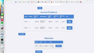 TradingPaper Stock Web App Demo [upl. by Ahsieyn740]