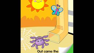 Itsy Bitsy Spider Childrens Song App  Top Best Apps For Kids [upl. by Lachish]