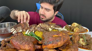 ASMR Eating Spicy Mutton Chops BiryaniSpicy Two Whole ChickenSpicy Mutton amp Eggs Curry Mukbang [upl. by Rizas]