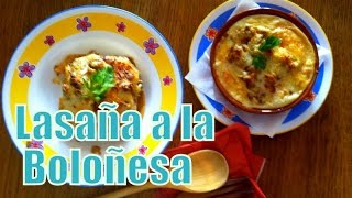 Receta de Lasaña a la Boloñesa [upl. by Dode]