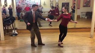 Lindy Hop Dance Basic by Steve Sayer and Chanzie 001 [upl. by Balthasar]