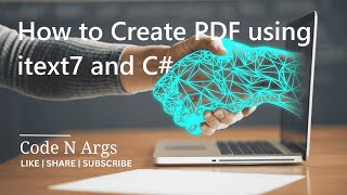 How to Create PDF using itext7 and C for both webaspnet core and windows application free [upl. by Adolf]