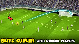 Secret How To Do Blitz Curler With Normal Players in eFootball 2024 Mobile [upl. by Orlantha911]