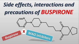 Side effects interactions and precautions of Buspirone [upl. by Eirased]