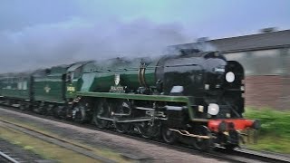 34046 Braunton Returns  The Dorset Coast Express  140813 [upl. by Vallie895]