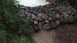 Gabion Tested by Flash Flood [upl. by Emerald]