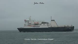 4K Condor Ferries Commodore Clipper départ de Portsmouth 27072023 [upl. by Riccardo447]