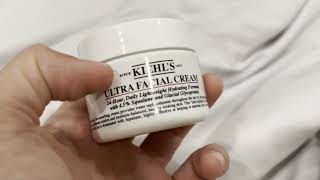 Kiehls Ultra Facial Cream 24Hour Daily Moisturizer Quick Review [upl. by Nerag]