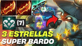 ⭐⭐⭐ SUPER BARDO 3 ESTRELLAS amp 7 MITICOS  Composición META TFT SET 11 [upl. by Annawad]