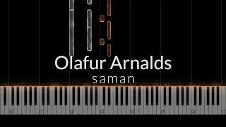 Ólafur Arnalds  saman Piano Tutorial [upl. by Venuti]