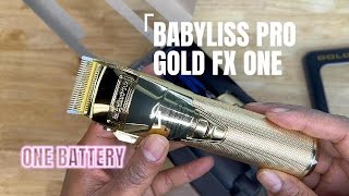 BABYLISS PRO GOLD FX ONE CLIPPER UNBOXING [upl. by Haisa]