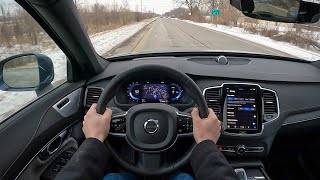 2023 Volvo XC90 Recharge Ultimate  POV Test Drive Binaural Audio [upl. by Sirahs752]