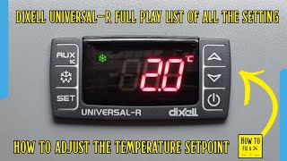 How to change the temperature setpoint on a dixell universal R controller fridge or freezer polar [upl. by Yeliah]