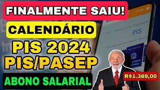 FINALMENTE Governo divulga calendário de pagamento do PISPasep 2024 VEJA AS DATAS E OS VALORES [upl. by Rahman277]