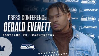 Gerald Everett Seahawks Postgame Press Conference  Week 12 vs Washington Football Team [upl. by Cita901]