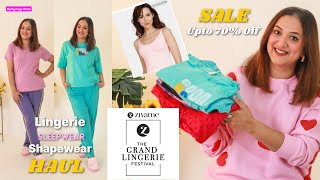 Zivame SALE Haul  Lingerie Shapewear Sleepwear Active Wear  GLF SALE upto 70 Off [upl. by Attemaj]