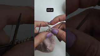 22 LC  mini knitting demo knittingtutorials [upl. by Dnalra667]