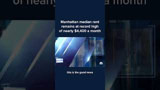 Manhattan median rent remains at record high of nearly 4400 a month Shorts [upl. by Simonne914]